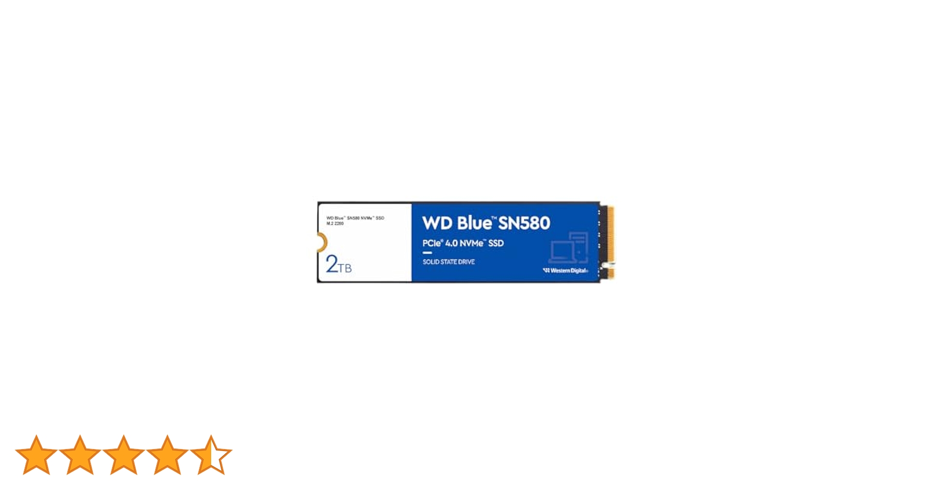 Western Digital 2TB WD Blue SN580 NVMe Internal Solid State